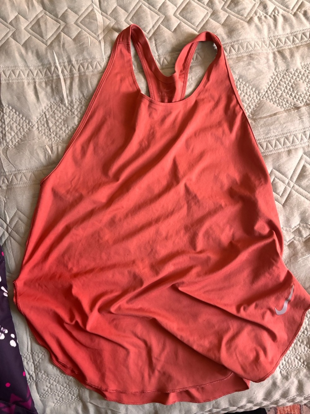 Nike Orange Racerback Tank Top